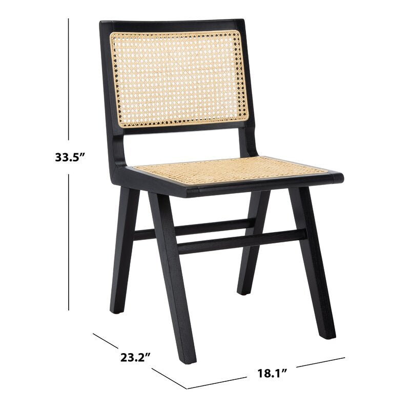 Black/Natural Atticus Side Chair (Set of 2)