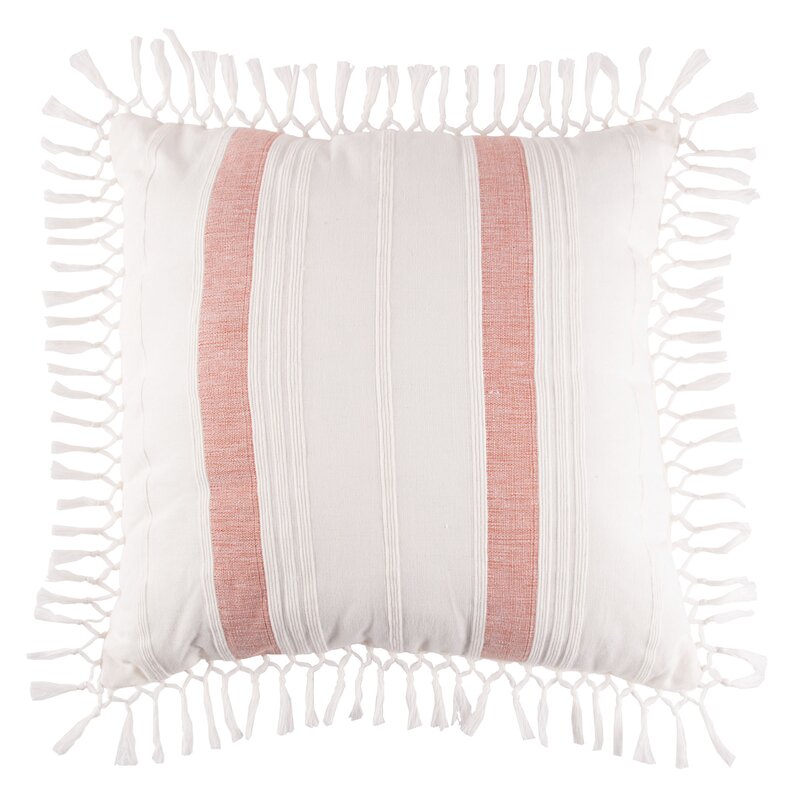 Audet Cotton Geometric Throw Pillow #CR1140