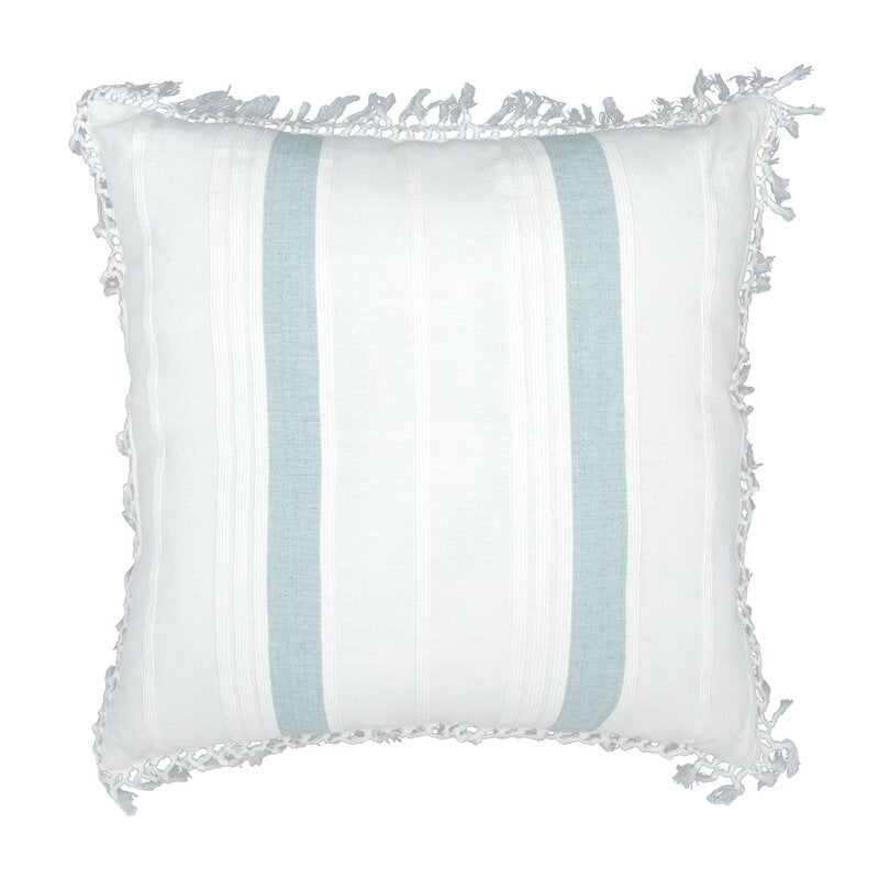 Seaglass Audet Cotton Geometric Throw Pillow #CR1139