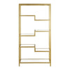 Auguste 68'' H x 34'' W Steel Etagere Bookcase