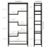 Auguste 68'' H x 34'' W Steel Etagere Bookcase