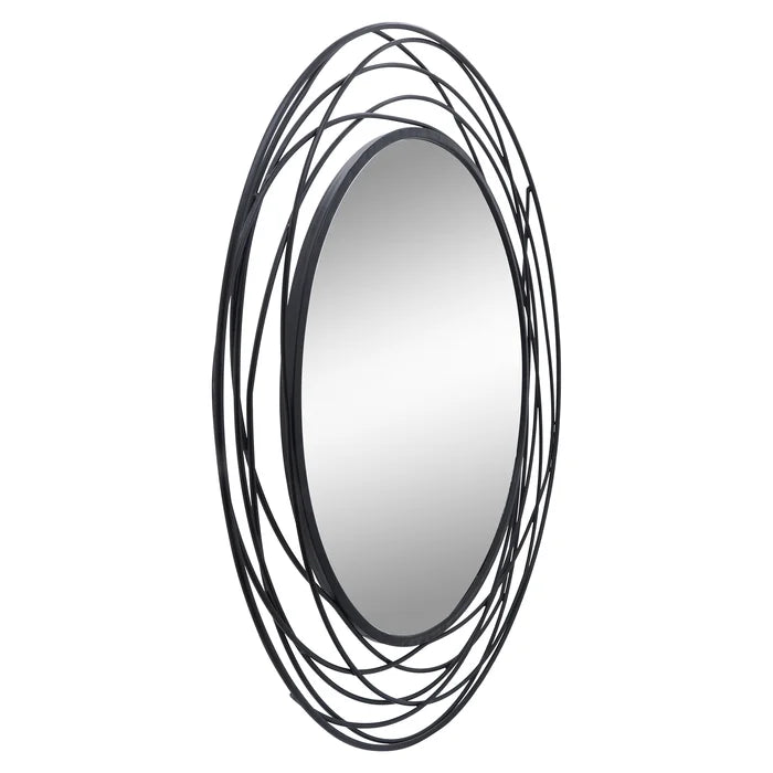 Black Augustus Swirl Accent Mirror