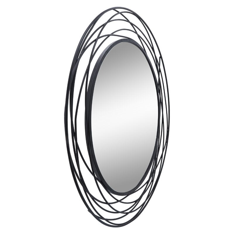 Black Augustus Swirl Accent Mirror