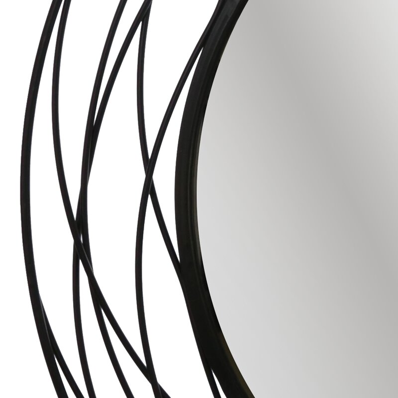 Black Augustus Swirl Accent Mirror