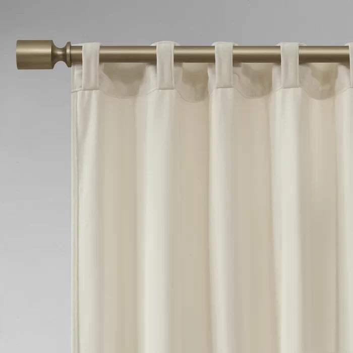 Aurora Soft Velvet Room Darkening Rod Pocket Curtain Panels, 37" W x 63" L, (Set of 2)