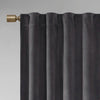 Aurora Soft Velvet Room Darkening Rod Pocket Curtain Panels, 37