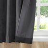 Aurora Soft Velvet Room Darkening Rod Pocket Curtain Panels, 37