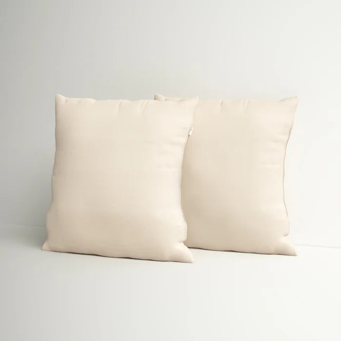 Beige Austra Outdoor Square Pillow Cover (Set of 2)