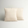 Beige Austra Outdoor Square Pillow Cover (Set of 2)