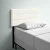 Queen Pearl Austwell Upholstered Solid Wood Panel Headboard
