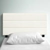 Queen Pearl Austwell Upholstered Solid Wood Panel Headboard