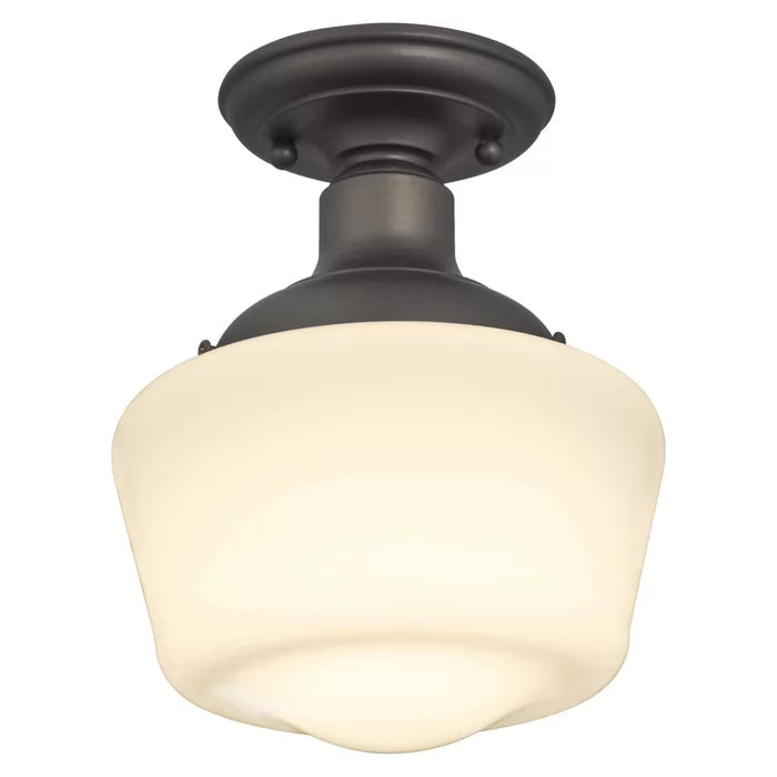 Autenberg 1 - Light 7.36'' Simple Schoolhouse Semi Flush Mount