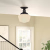Autenberg 1 - Light 7.36'' Simple Schoolhouse Semi Flush Mount