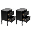Black Authement Manufactured Wood Nightstand (Set of 2)