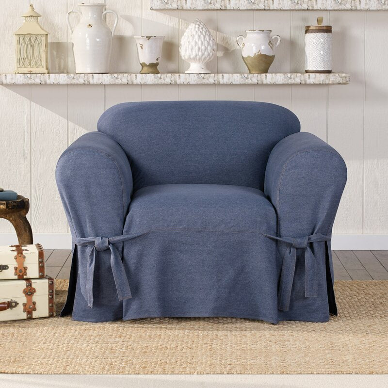 Authentic Box Cushion Armchair Slipcover, B113-DS202
