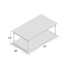 Avalon Floor Shelf Coffee Table with Storage K7870