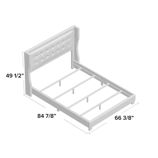Avalyn Tufted Upholstered Low Profile Standard Bed Queen