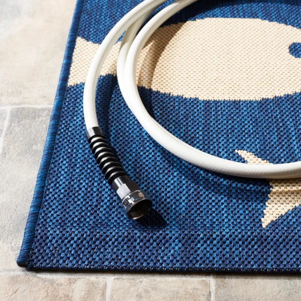Avani Area Rug in Navy runner 2'3"x10'