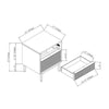 Avant 24'' Tall 2 - Drawer Nightstand