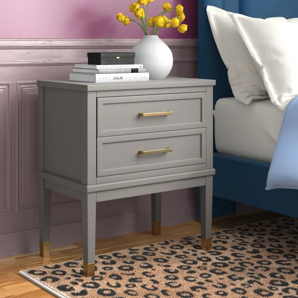 Averie 28'' Tall 1 - Drawer Nightstand in Gray