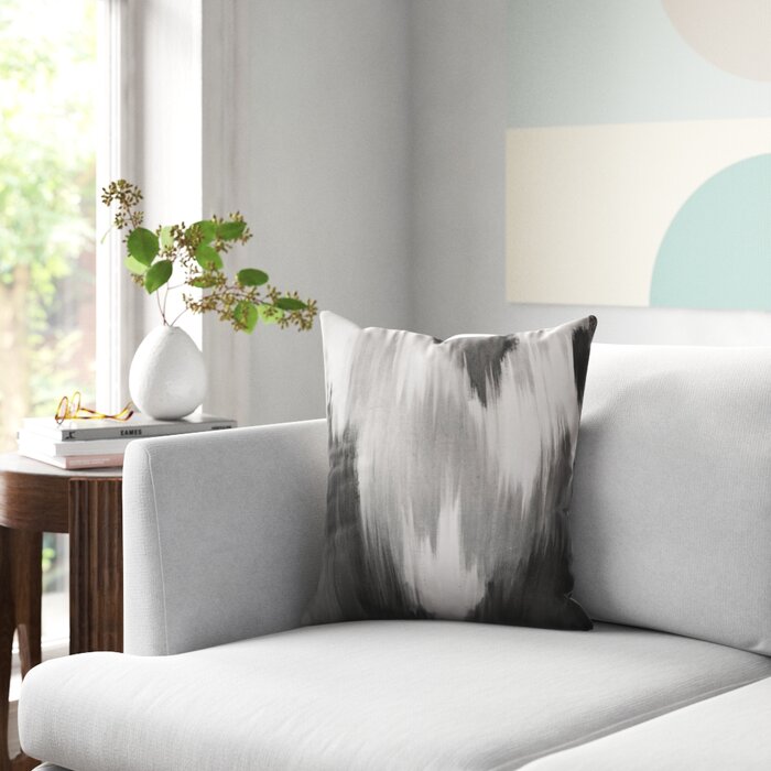 16" x 16" Gray Avers Square Pillow Cover & Insert TMR118