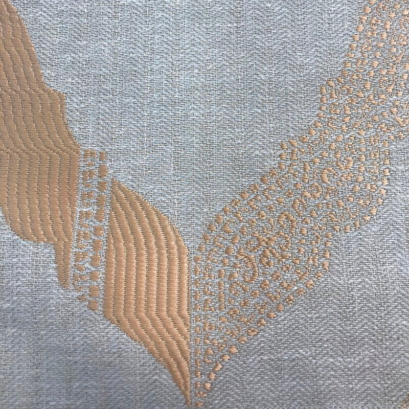 Avery Cotton Blend Geometric Rod Pocket Single Curtain Panel, LC204