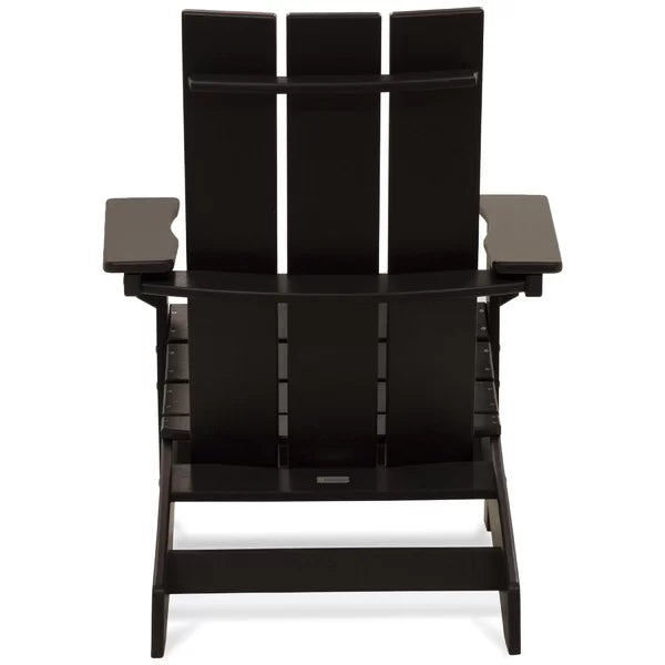 Black Aviana Plastic/Resin Adirondack Chair