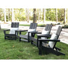 Black Aviana Plastic/Resin Adirondack Chair