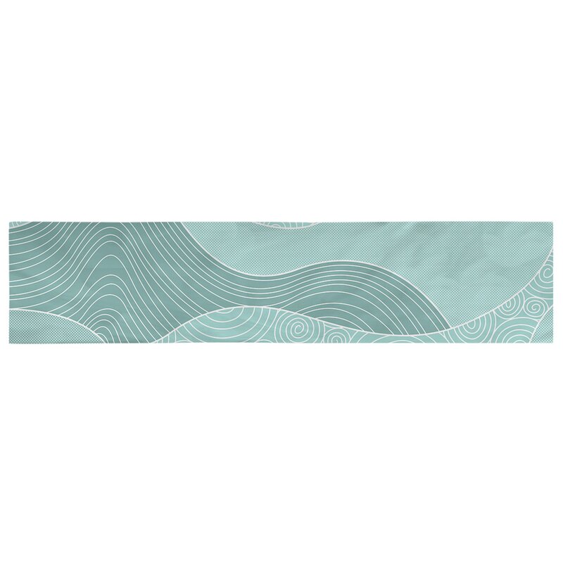 Avicia Hand Drawn Waves Table Runner ss636