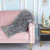 Avitaz Handmade Shag Faux Sheepskin Area Rug in Gray rectangle 5'x8'
