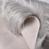 Avitaz Handmade Shag Faux Sheepskin Area Rug in Gray, Rectangle 2’ x 3’