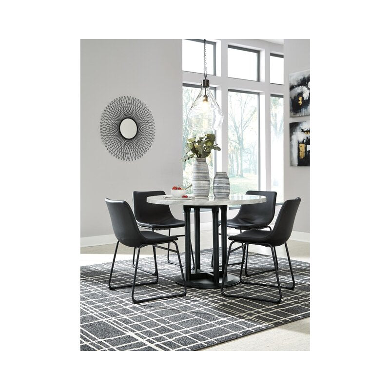 Avner Side Chair in Black (Set of 2)