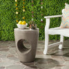 Avoriaz 17.7'' Tall Concrete Abstract End Table