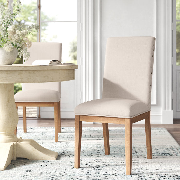 Avril Linen Parsons Chair (Set of 2)