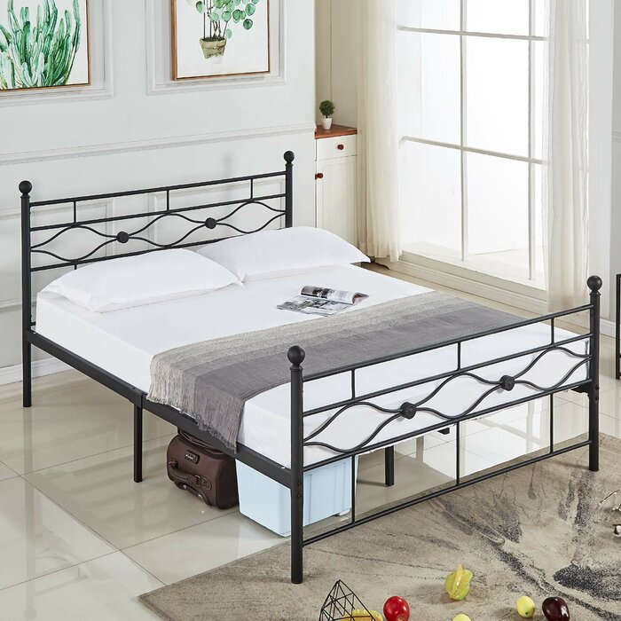 Axminster Platform Bed - Queen (#K4732)