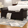 Axtell 50'' Wide Faux Leather Tufted Rectangle Storage Ottoman with Storage