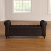 Axtell 50'' Wide Faux Leather Tufted Rectangle Storage Ottoman with Storage