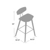 Black Ayanna Bar Stool MG235