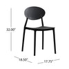 Black Ayleen Stacking Side Chair (Set of 2) #HA891