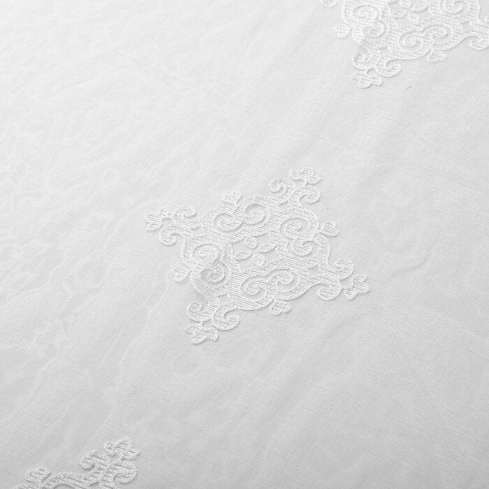 Azaria Lightweight Damask Sheer Grommet Single Curtain Panel 52" x 63"  (Set of 2) EE1088