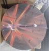 'Yellow and Red Rays ' Modern Wood Wall Clock, 23 x 23