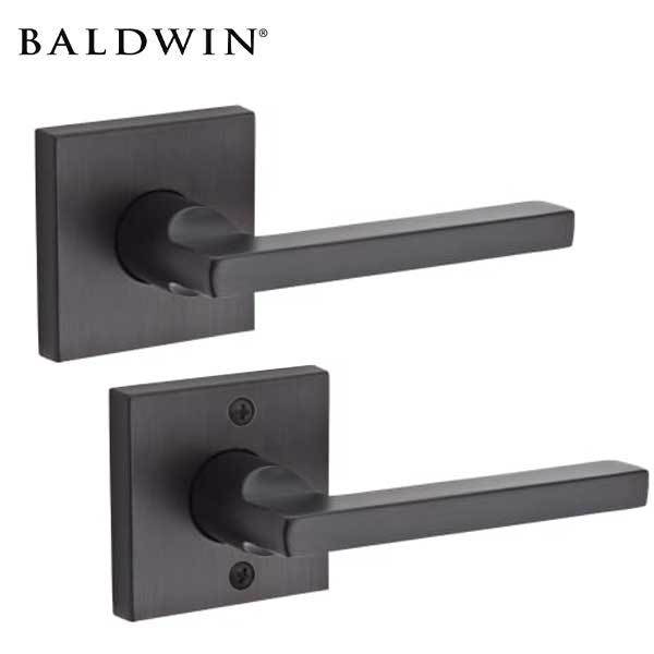 Baldwin Reserve - PS.SQU.CSR - Contemporary Square Lever - Square Rose - 112 - Venetian Bronze - Passage - Grade 2 - RH K8352