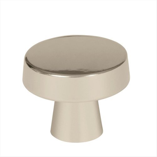 Blackrock 1-5/16 Inch Diameter Polished Nickel Cabinet Knob, (Set of 8)