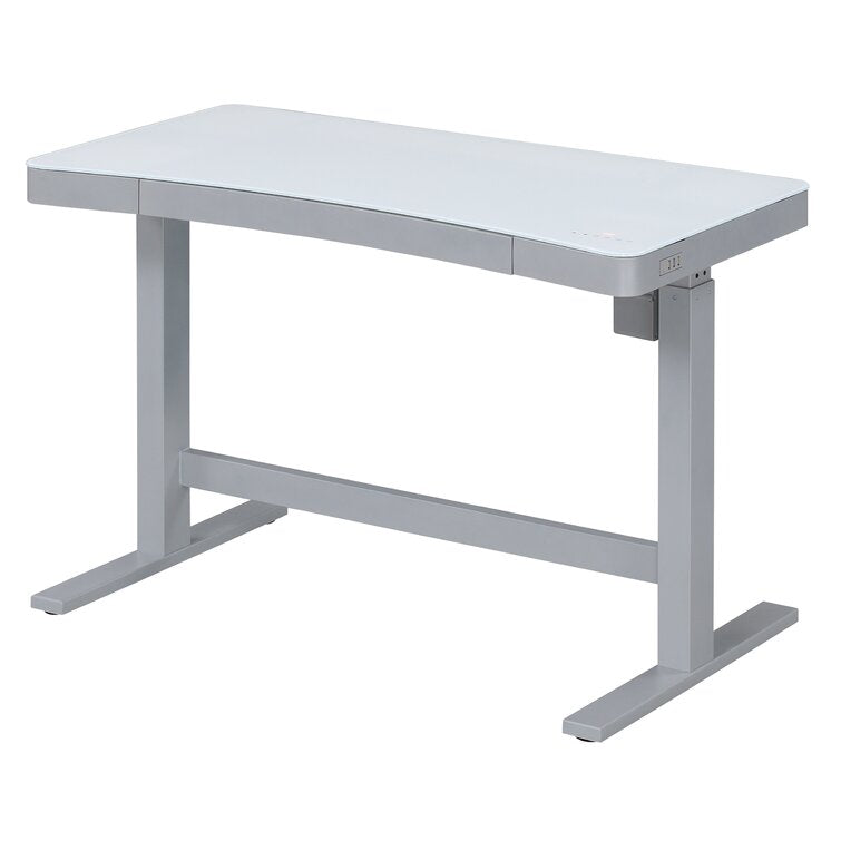 White Babin Height Adjustable Standing Desk