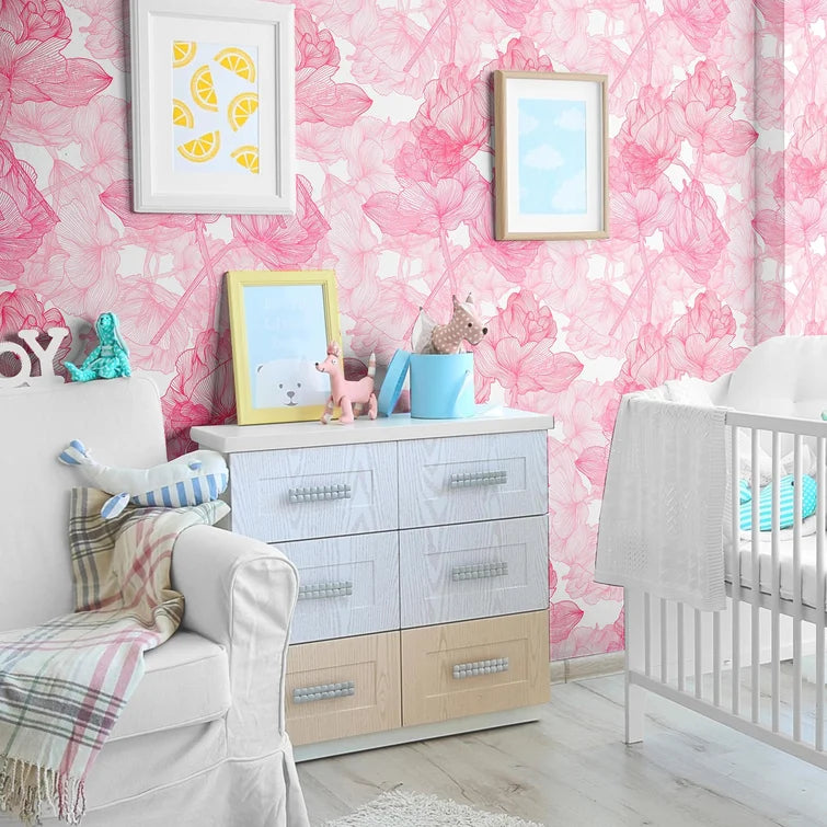 24" W x 48" L Babson Motif Removable Peel and Stick Wallpaper Panel