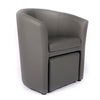 Babumba 27.2'' Wide Barrel Chair and Ottoman