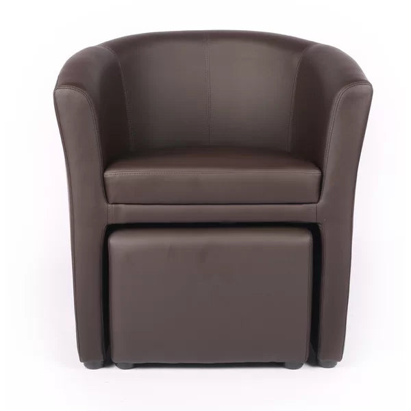 Babumba 27.2'' Wide Barrel Chair and Ottoman