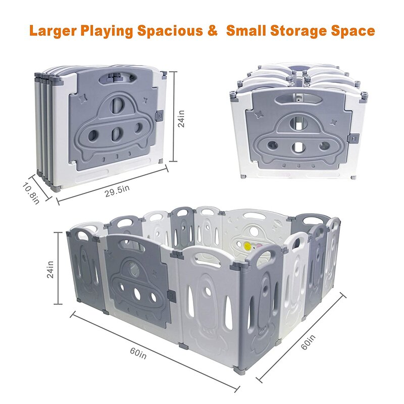 Baby Playpen Foldable Activity Centre Safety Gate *AS-IS*