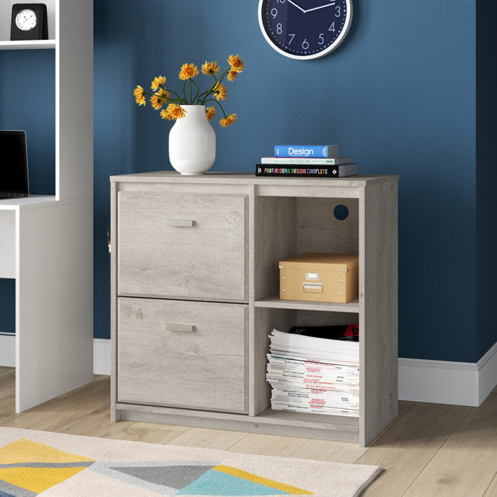 Bacher 31.5'' Wide 2 -Drawer Vertical Filing Cabinet