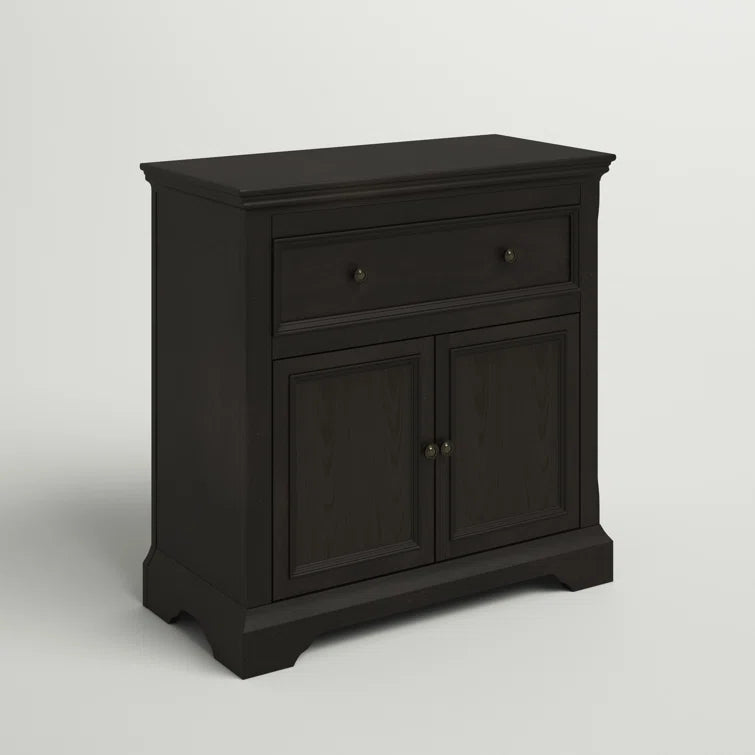 Backes 32'' Tall Solid Wood 2 Door Accent Cabinet
